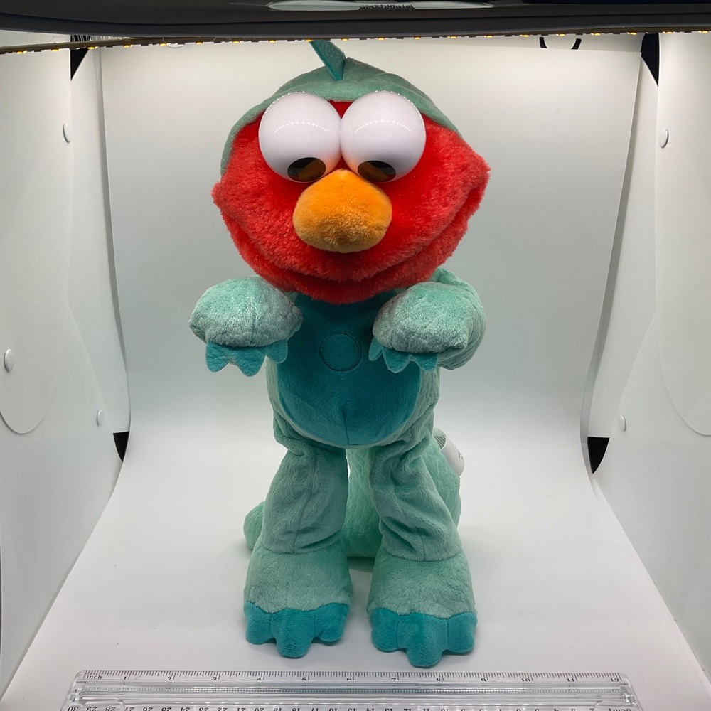 Sesame Street Elmo Dinosaur Plush Toy Stuffed Animal Costume 13 in Sings & Dance